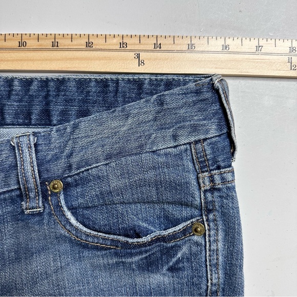 Vtg 7 For All Mankind A Pocket Jeans Sz 28 Bootcut Low Rise Pants USA Retro - Picture 8 of 12